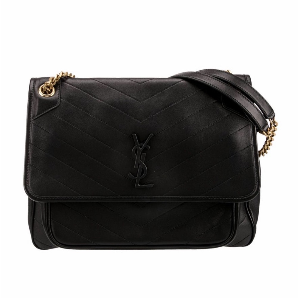 Yves Saint Laurent Black Quilted Shoulder Bag